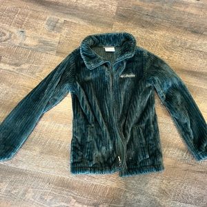 Girls Fleece Columbia zip up jacket